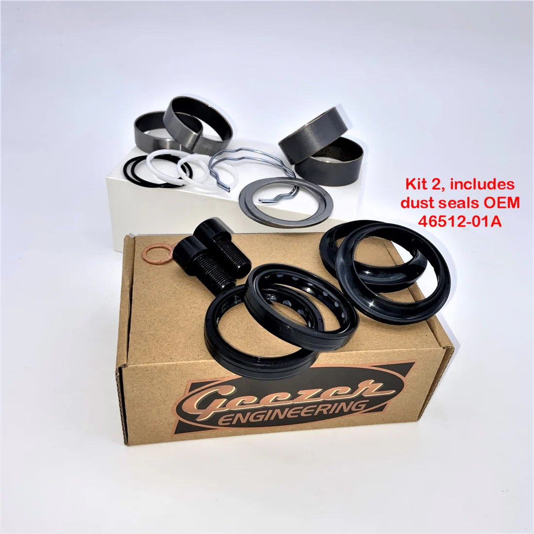 Harley Touring 49mm Fork Rebuild Kit replaces 2 x OEM Kit # 91700025